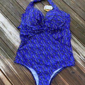 One piece bathing suit.